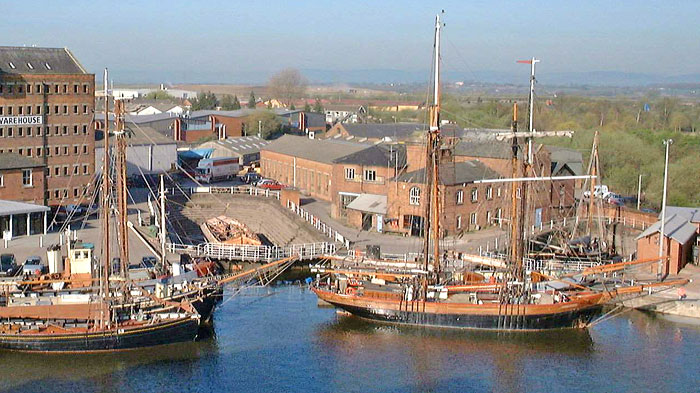 Dry Dock panorama - T. Nielsen Gloucester Docks