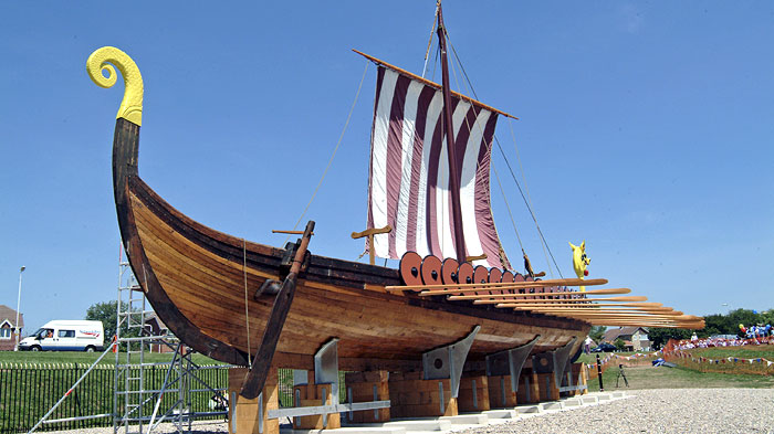 Restored Viking ship Hugin